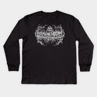 We've Been Trying to Reach You About Your Car's Extended Warranty - Death Metal Logo Kids Long Sleeve T-Shirt